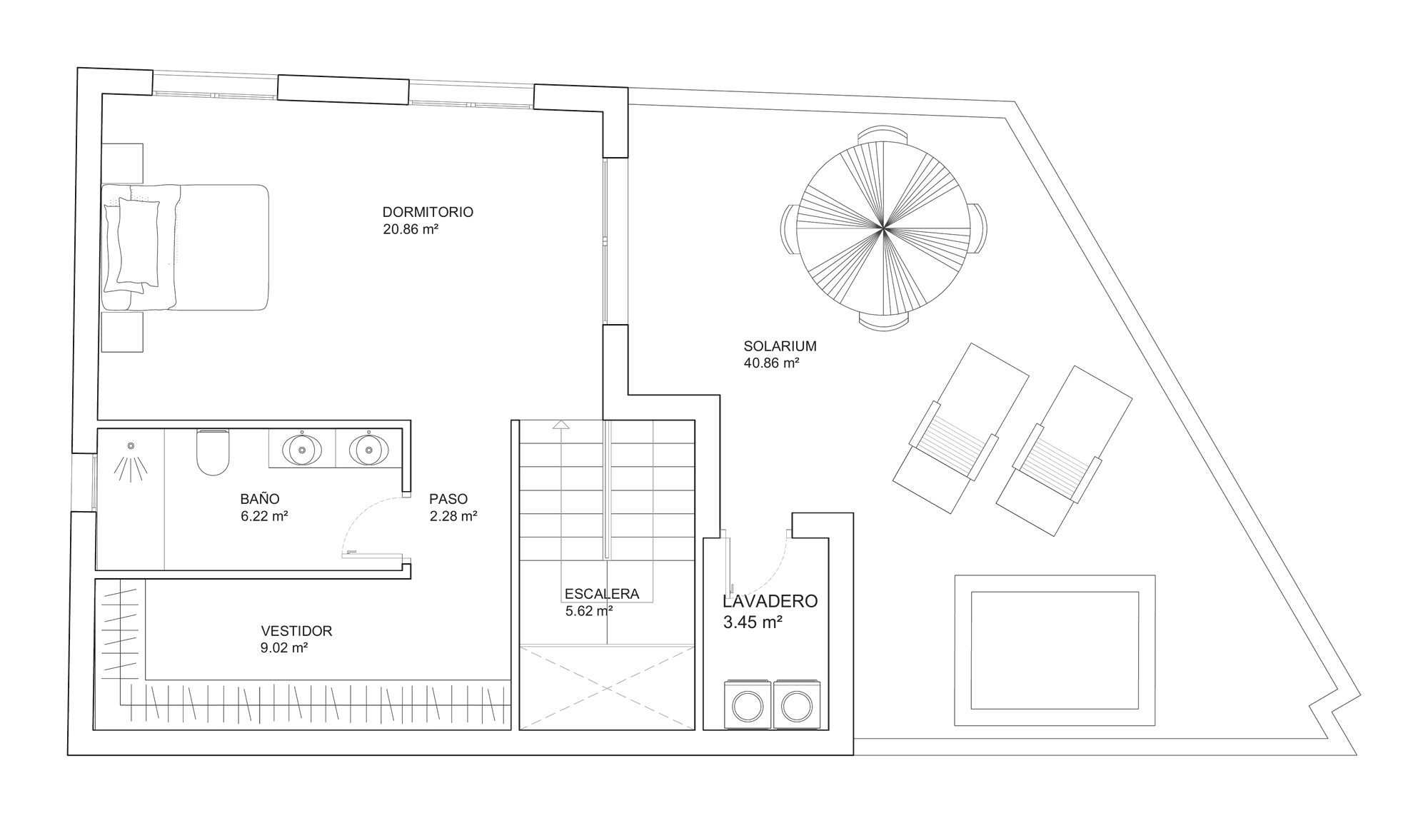 Plano de la planta segunda